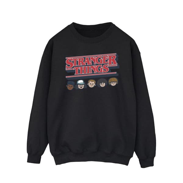 Netflix Sweatshirt med karikatyrlogotyp från Stranger Things