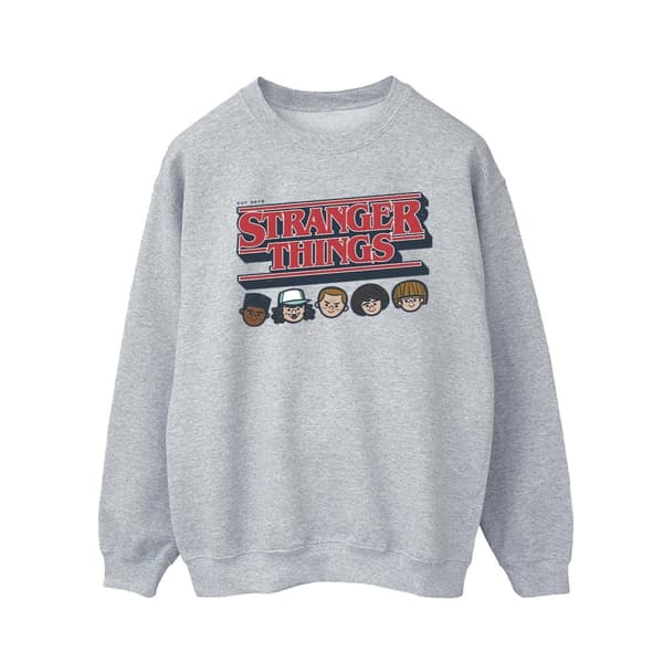 Netflix Sweatshirt med karikatyrlogotyp från Stranger Things