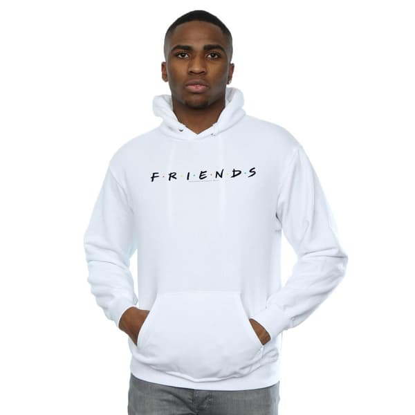 Friends Mens Text Logo Hoodie