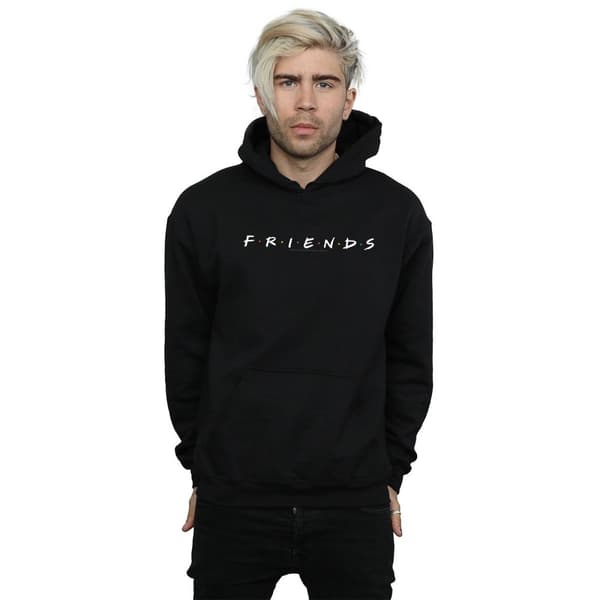 Friends Mens Text Logo Hoodie