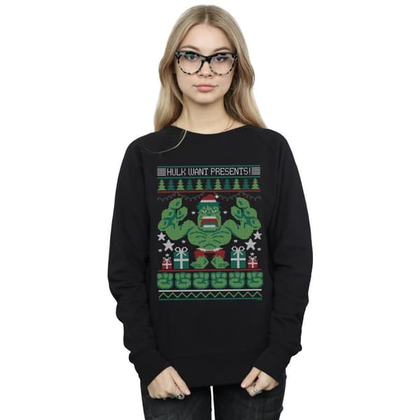 Marvel Dam/Tjej Hulk Want Presents Fair Isle Sweatshirt