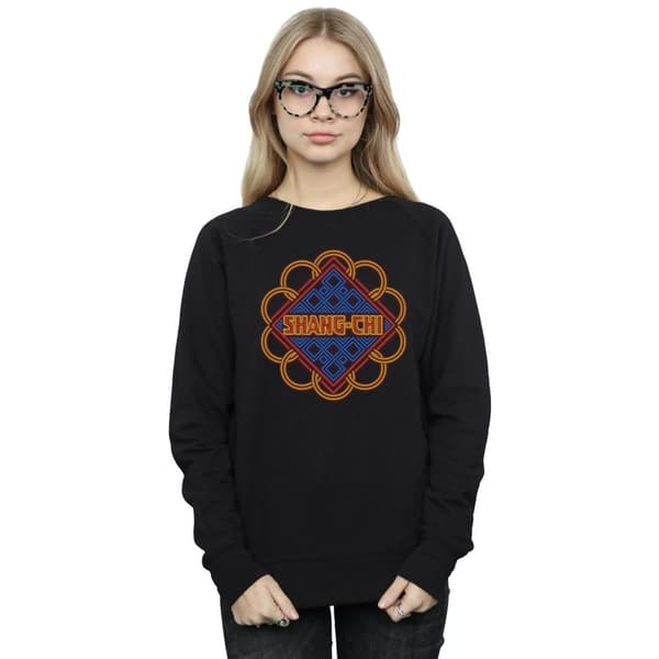 Marvel Womens/Ladies Shang-Chi And The Legend Of The Ten Rings Neon Ring Logo Sweatshirt