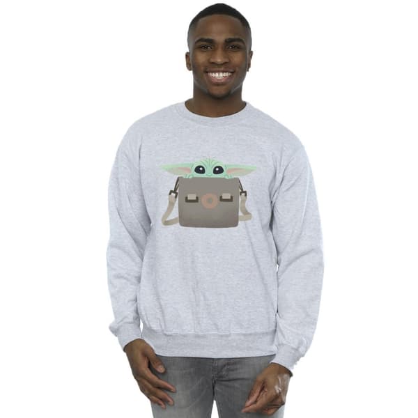 Star Wars Mens The Mandalorian Grogu Luggage Sweatshirt