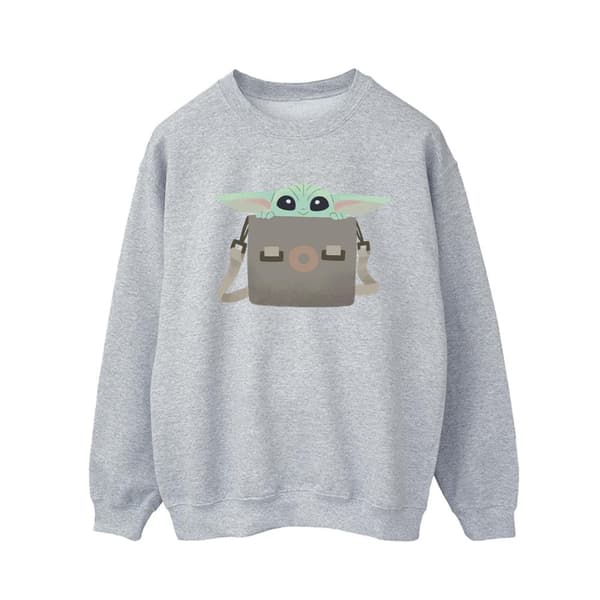 Star Wars Mens The Mandalorian Grogu Luggage Sweatshirt