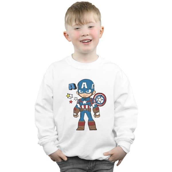 Marvel Boys Captain America Sketch Sweatshirt