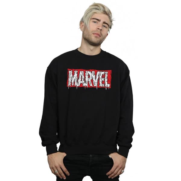 Marvel Mens Drip Logo Sweatshirt
