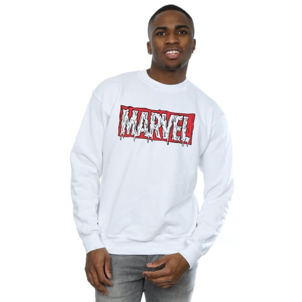 Marvel Mens Drip Logo Sweatshirt