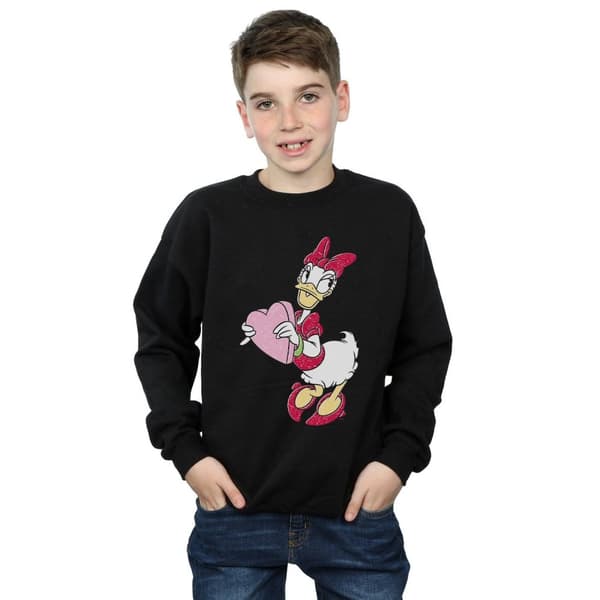 Disney Boys Daisy Duck Love Heart Sweatshirt