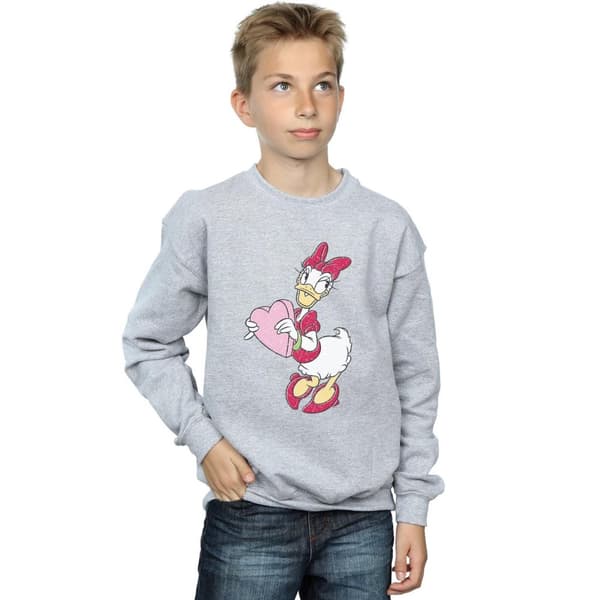 Disney Boys Daisy Duck Love Heart Sweatshirt