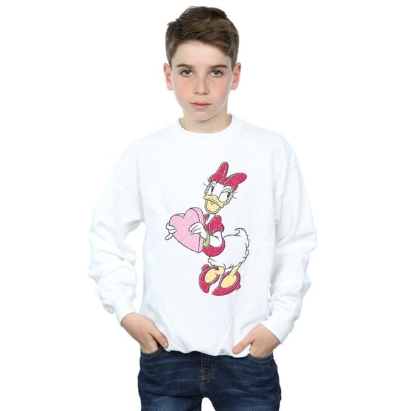 Disney Boys Daisy Duck Love Heart Sweatshirt