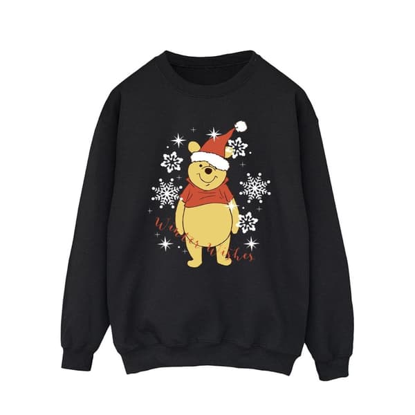 Disney Mens Winnie The Pooh Winter Wishes Sweatshirt