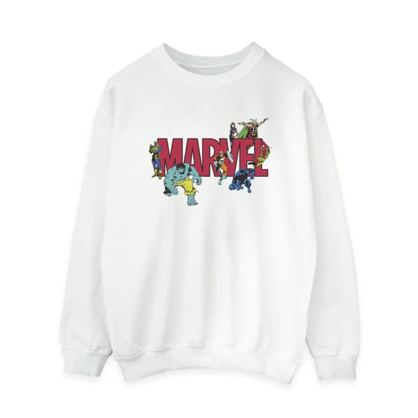 Marvel Sweatshirt med seriefigurer för kvinnor/damer