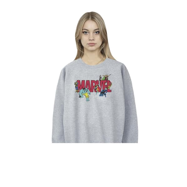 Marvel Sweatshirt med seriefigurer för kvinnor/damer