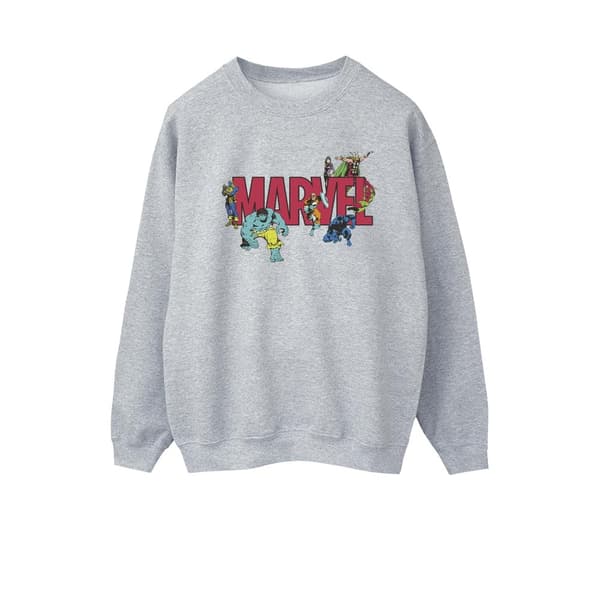 Marvel Sweatshirt med seriefigurer för kvinnor/damer