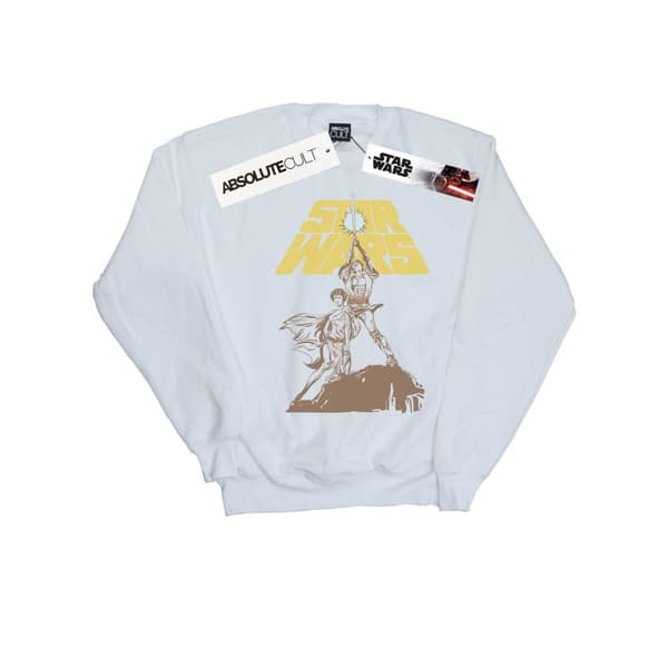 Star Wars Girls Vintage Rebels Sweatshirt White 5-6 Years