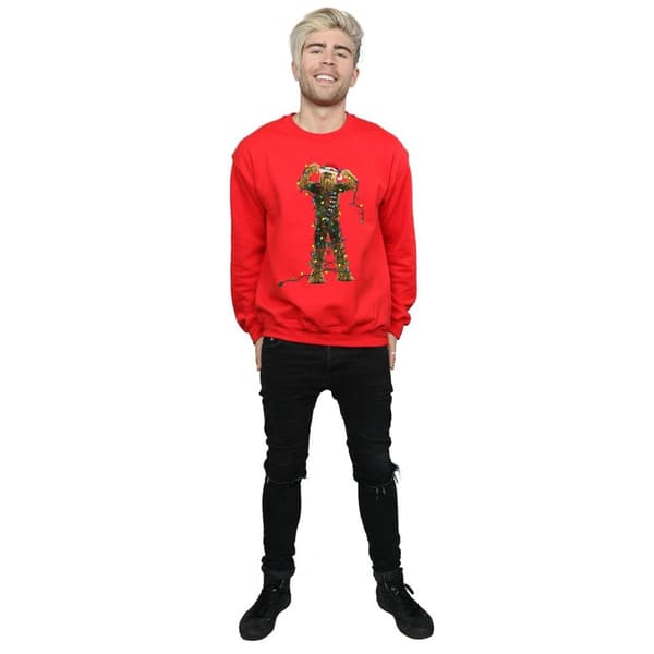 Star Wars Mens Chewbacca Christmas Lights Sweatshirt