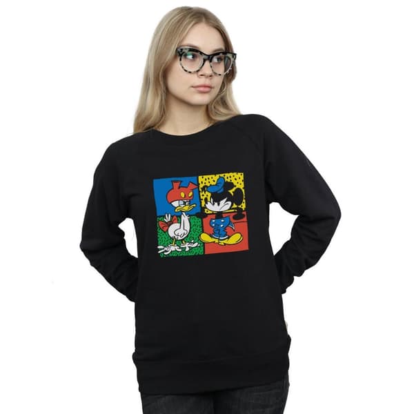 Disney Womens/Ladies Mickey Mouse Donald Clothes Swap Sweatshirt