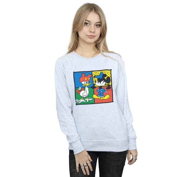 Disney Womens/Ladies Mickey Mouse Donald Clothes Swap Sweatshirt