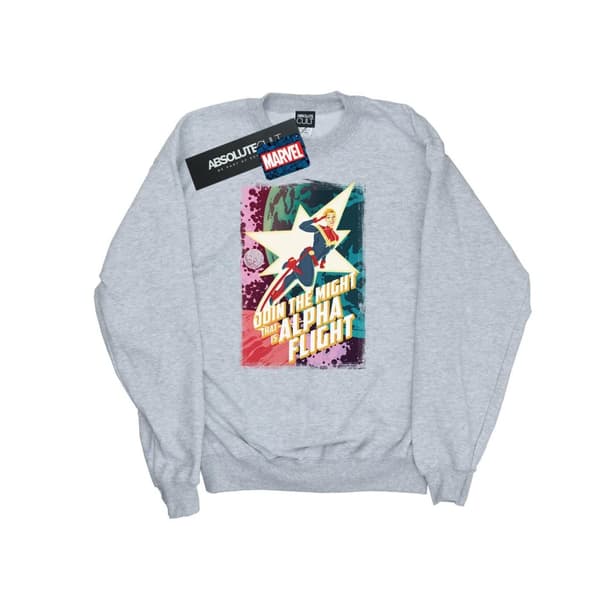 Marvel Boys Captain Marvel Alpha Flight Sweatshirt