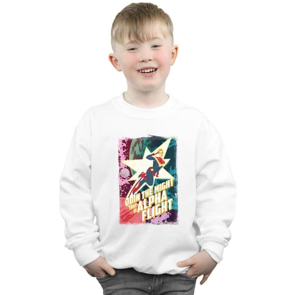 Marvel Boys Captain Marvel Alpha Flight Sweatshirt