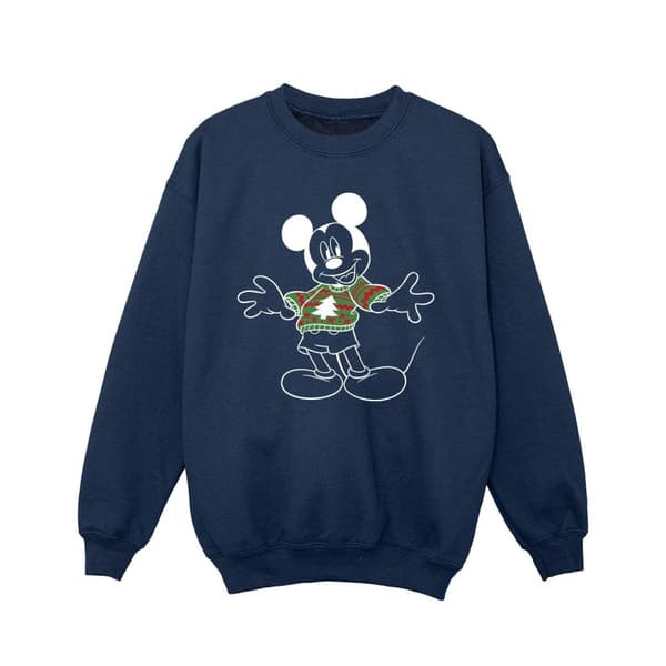 Disney Flickor Musse Pigg Xmas Jumper Sweatshirt