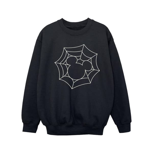 Disney Girls Mickey Mouse Spider Web Sweatshirt