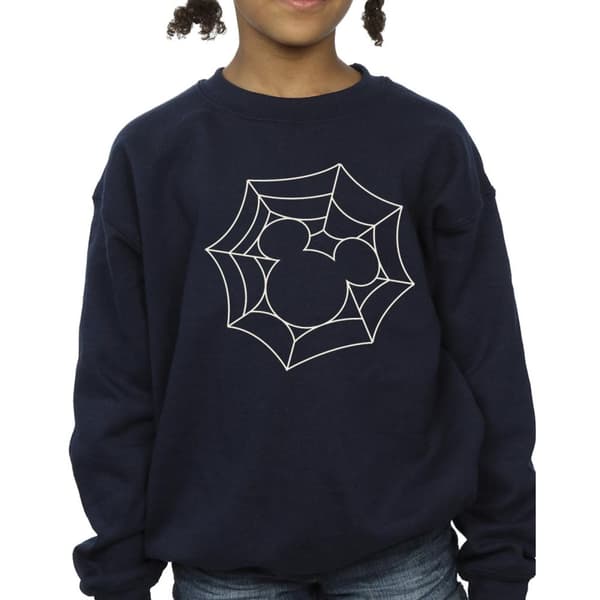 Disney Girls Mickey Mouse Spider Web Sweatshirt
