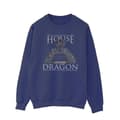 Miniatyrbilde 1 av 3: Game Of Thrones: House Of The Dragon Mens Throne Text Sweatshirt