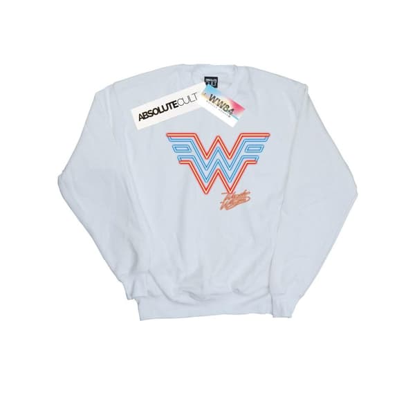 DC Comics Boys Wonder Woman 84 Neon Emblem Sweatshirt