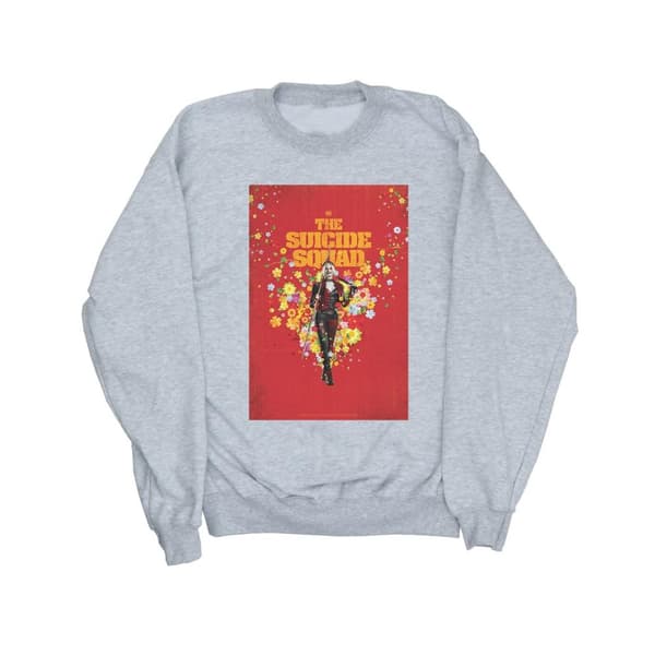 DC Comics Womens/Ladies The Suicide Squad Harley Quinn Poster Sweatshirt