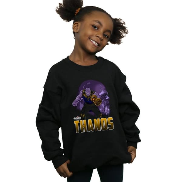 Marvel Avengers Infinity War Thanos Character Sweatshirt för tjejer