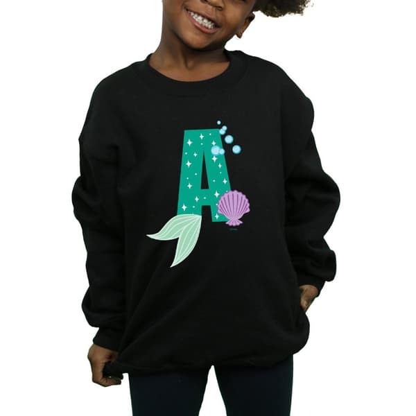 Disney Girls Alphabet A Is For Ariel Sweatshirt