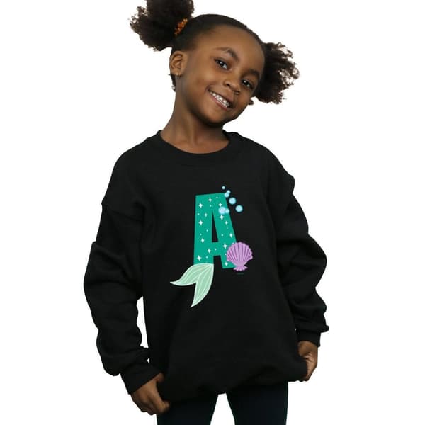 Disney Girls Alphabet A Is For Ariel Sweatshirt