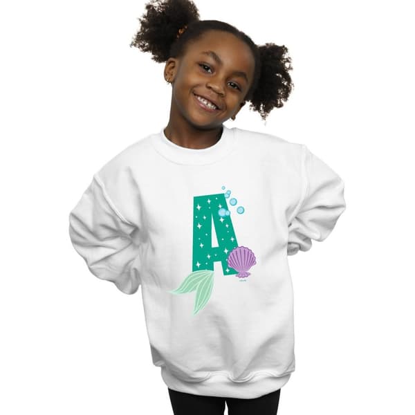 Disney Girls Alphabet A Is For Ariel Sweatshirt