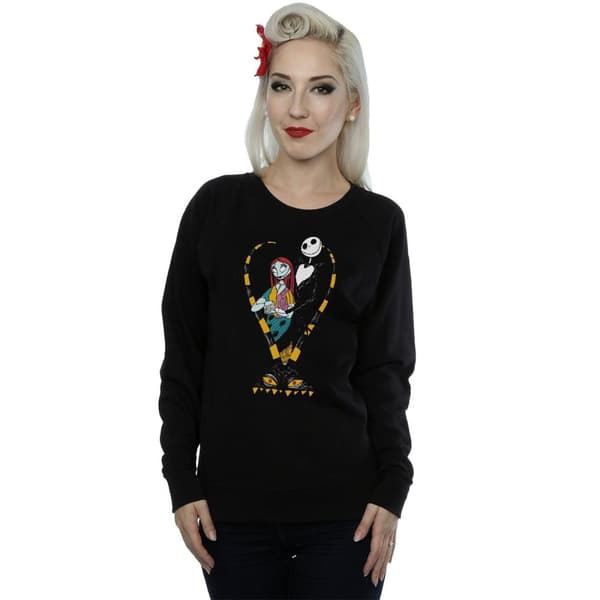 Disney Dam/Tjej Nightmare Before Christmas Jack And Sally Love Sweatshirt
