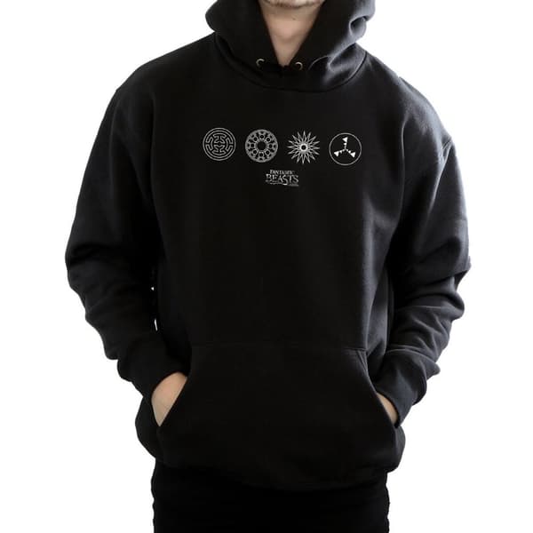 Fantastic Beasts Mens Circular Icons Hoodie