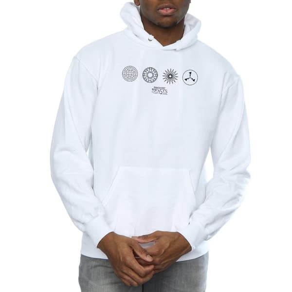 Fantastic Beasts Mens Circular Icons Hoodie
