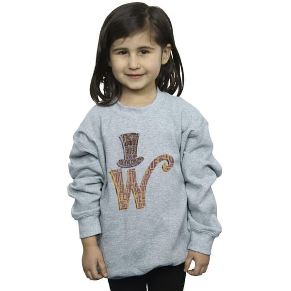 Willy Wonka Girls W Logo Hat Sweatshirt