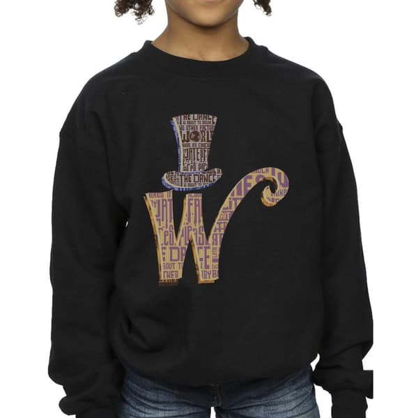 Willy Wonka Girls W Logo Hat Sweatshirt