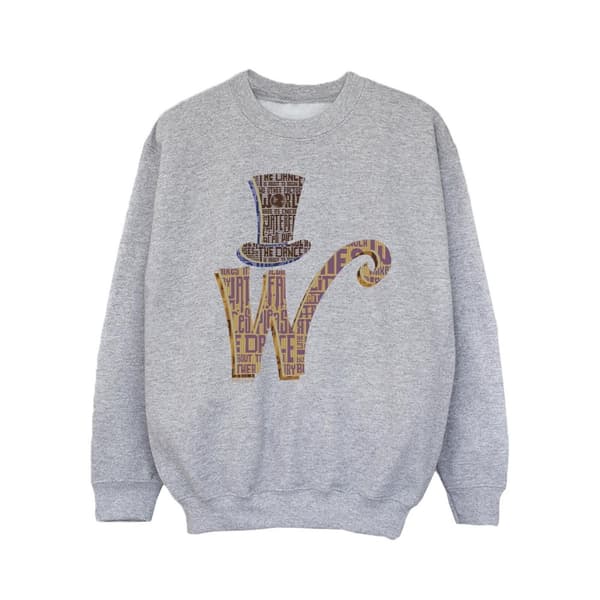 Willy Wonka Girls W Logo Hat Sweatshirt