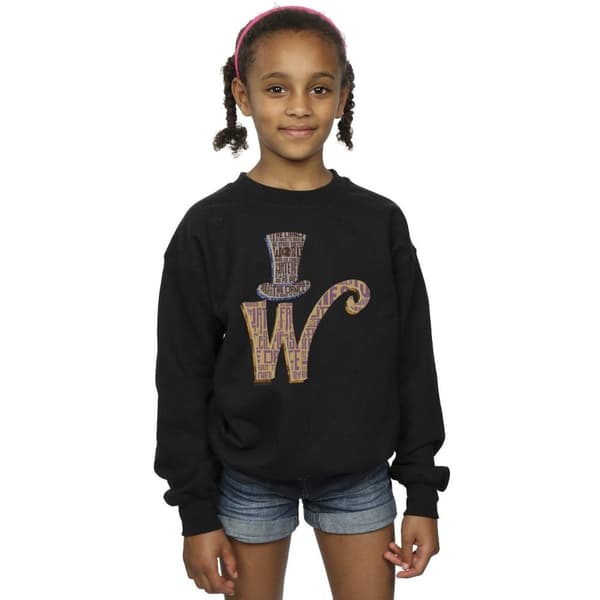 Willy Wonka Girls W Logo Hat Sweatshirt