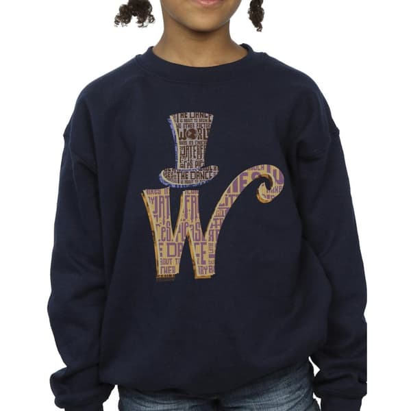 Willy Wonka Girls W Logo Hat Sweatshirt