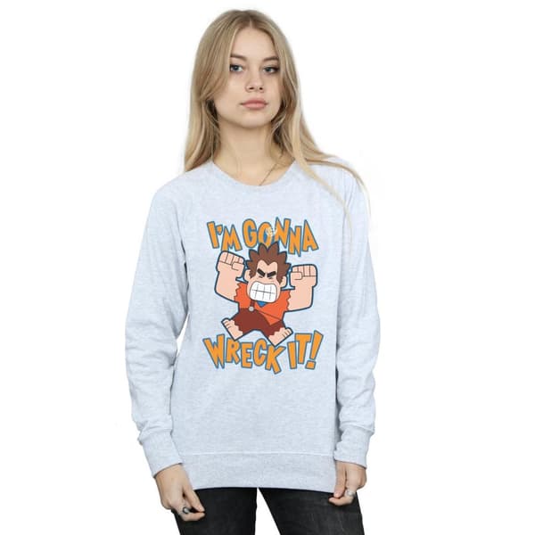 Disney Dam/Tjej Wreck It Ralph I´m Gonna Wreck It Sweatshirt