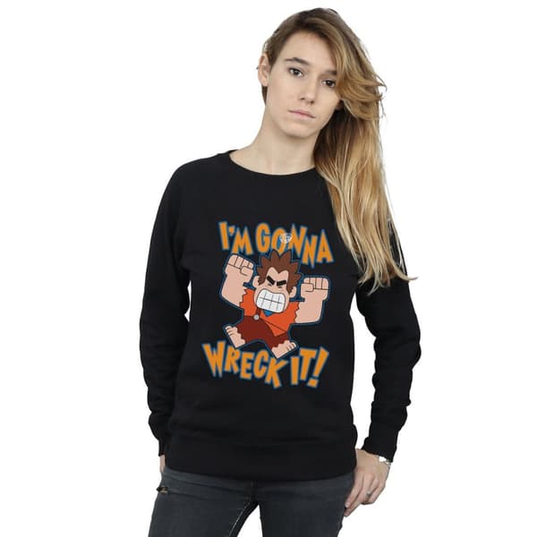 Disney Dam/Tjej Wreck It Ralph I´m Gonna Wreck It Sweatshirt