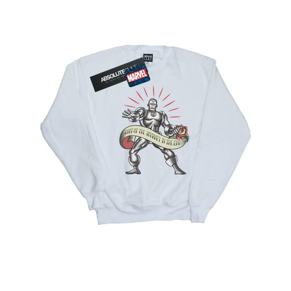 Marvel Boys Iron Man The End Tattoo Sweatshirt