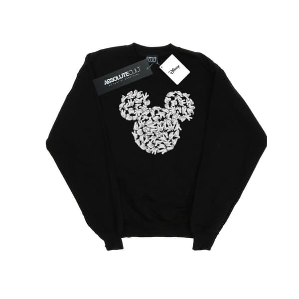 Disney Dam/Tjej Musse Pigg - Sweatshirt med huvud och händer