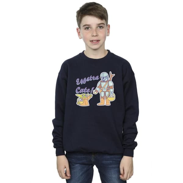 Star Wars Boys The Mandalorian Eggstra Cute Grogu Sweatshirt