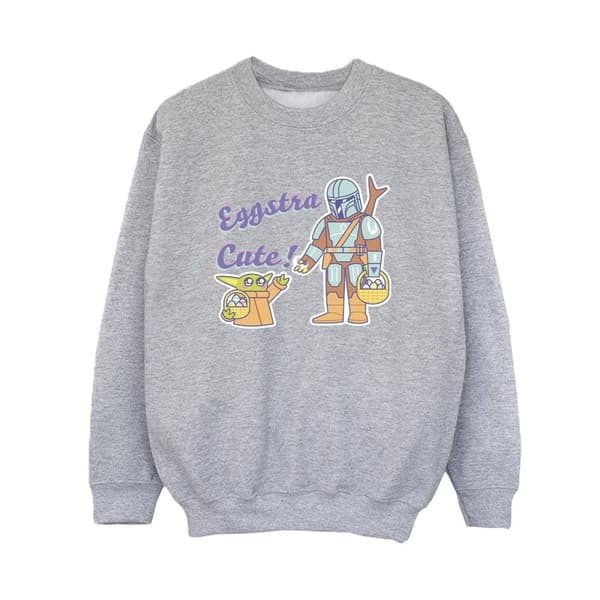 Star Wars Boys The Mandalorian Eggstra Cute Grogu Sweatshirt