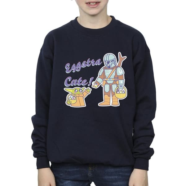 Star Wars Boys The Mandalorian Eggstra Cute Grogu Sweatshirt