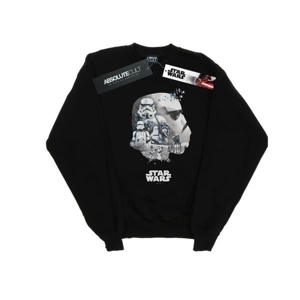 Star Wars Womens/Ladies Stormtrooper Montage Sweatshirt Black L